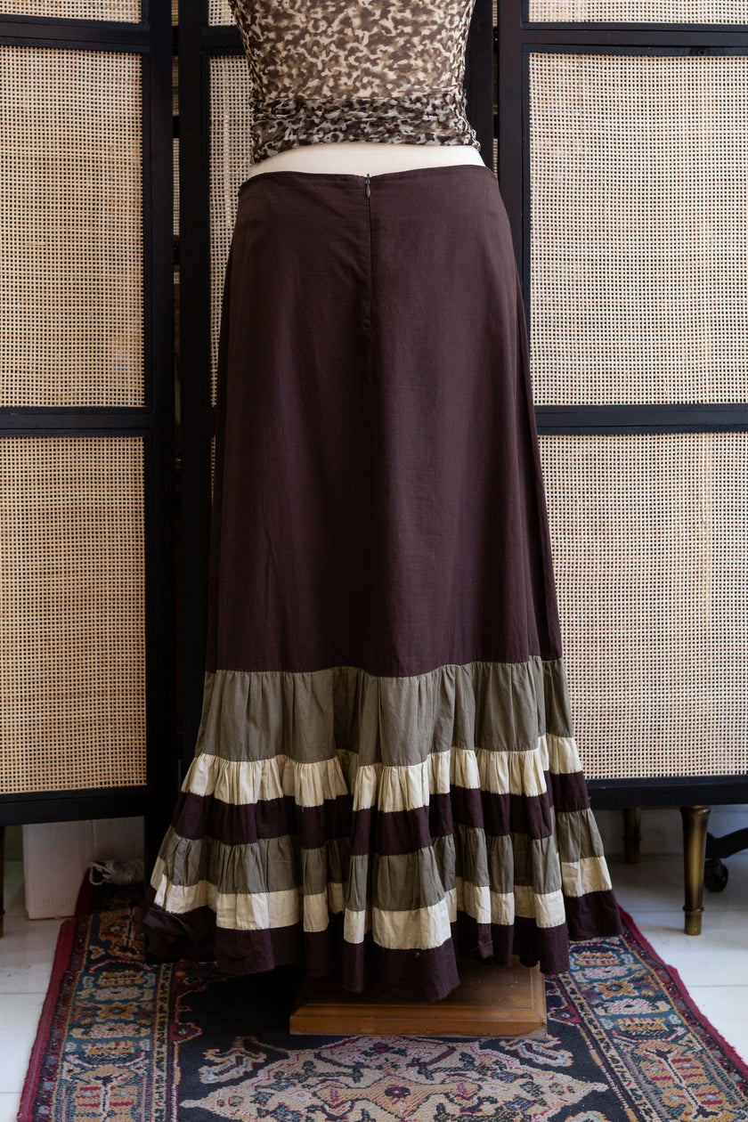 Rinascimento vintage maxi raffle skirt