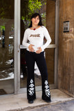 Super hot longsleeve top with beaded detailing