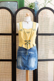 Navy Corset-Style Cami