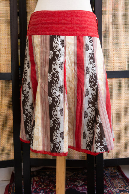 Vintage Boho Patchwork Skirt