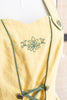 Vintage Cottage core Tyrolean linen & cotton corset top