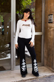 Super hot longsleeve top with beaded detailing