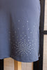 Super hot strapless bodycon dress with rhinestones