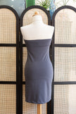 Super hot strapless bodycon dress with rhinestones
