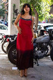 Gorgeous 100% silk maxi dress with beading detailing