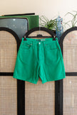 Ηandpainted Esprit Green denim shorts