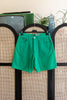 Ηandpainted Esprit Green denim shorts