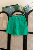 Ηandpainted Esprit Green denim shorts