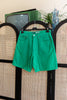 Ηandpainted Esprit Green denim shorts