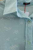 Light Blue Floral Button-Up Shirt