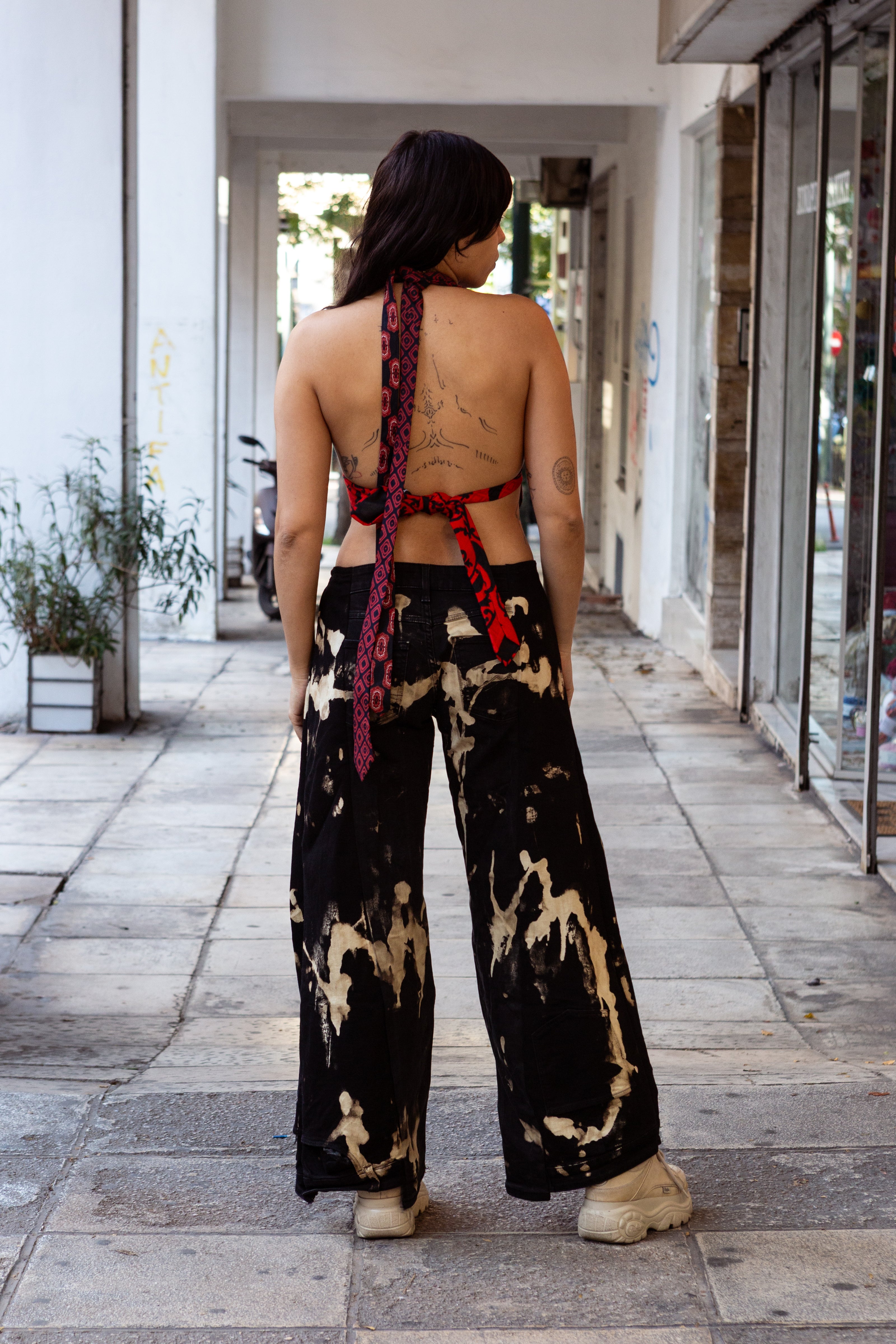 Thoughts reworked syper hot baggy up-cycled jeans (EU40)