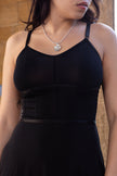ONYX stretchy black hot dress (S/L)