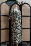 FRANKEN WALDER vintage floral button up dress
