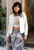 Vintage white leather jacket