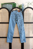 Handpainted Lee low waisted jeans