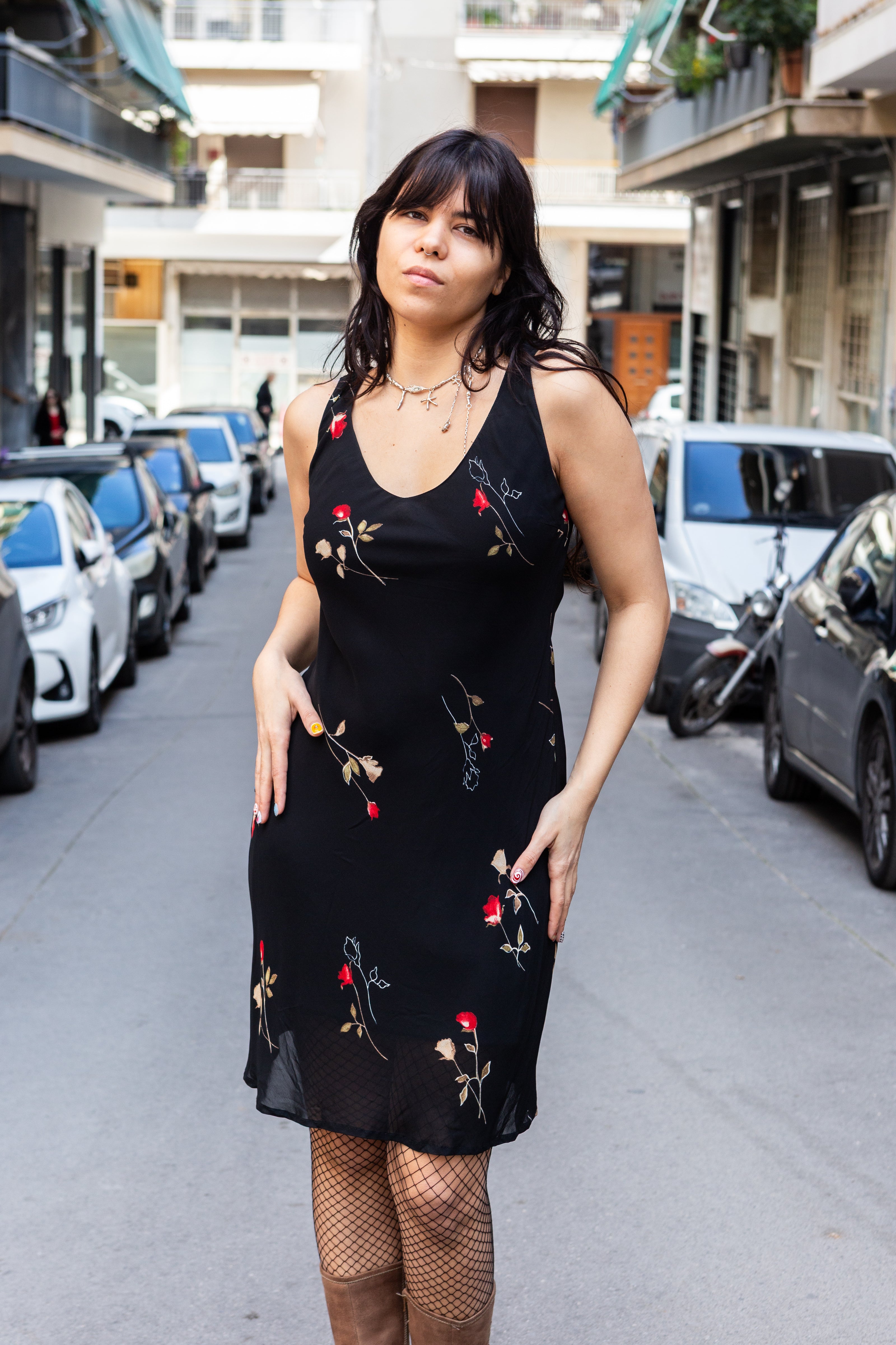 Vintage floral dress (M)