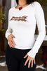 Super hot longsleeve top with beaded detailing