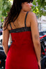 Gorgeous 100% silk maxi dress with beading detailing