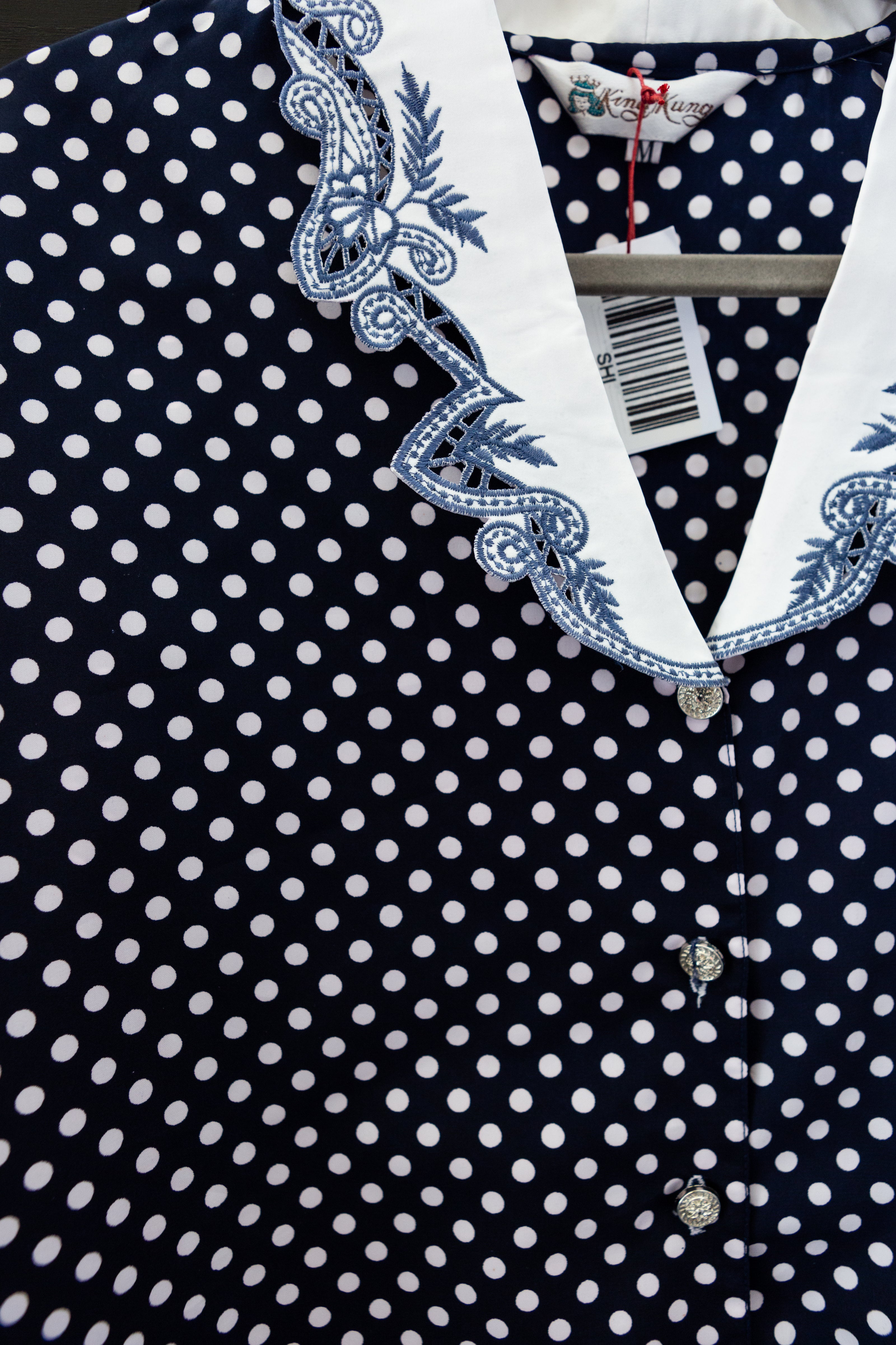 Vintage polka dot shirt