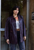 Vintage purple genuine leather jacket (M/L)