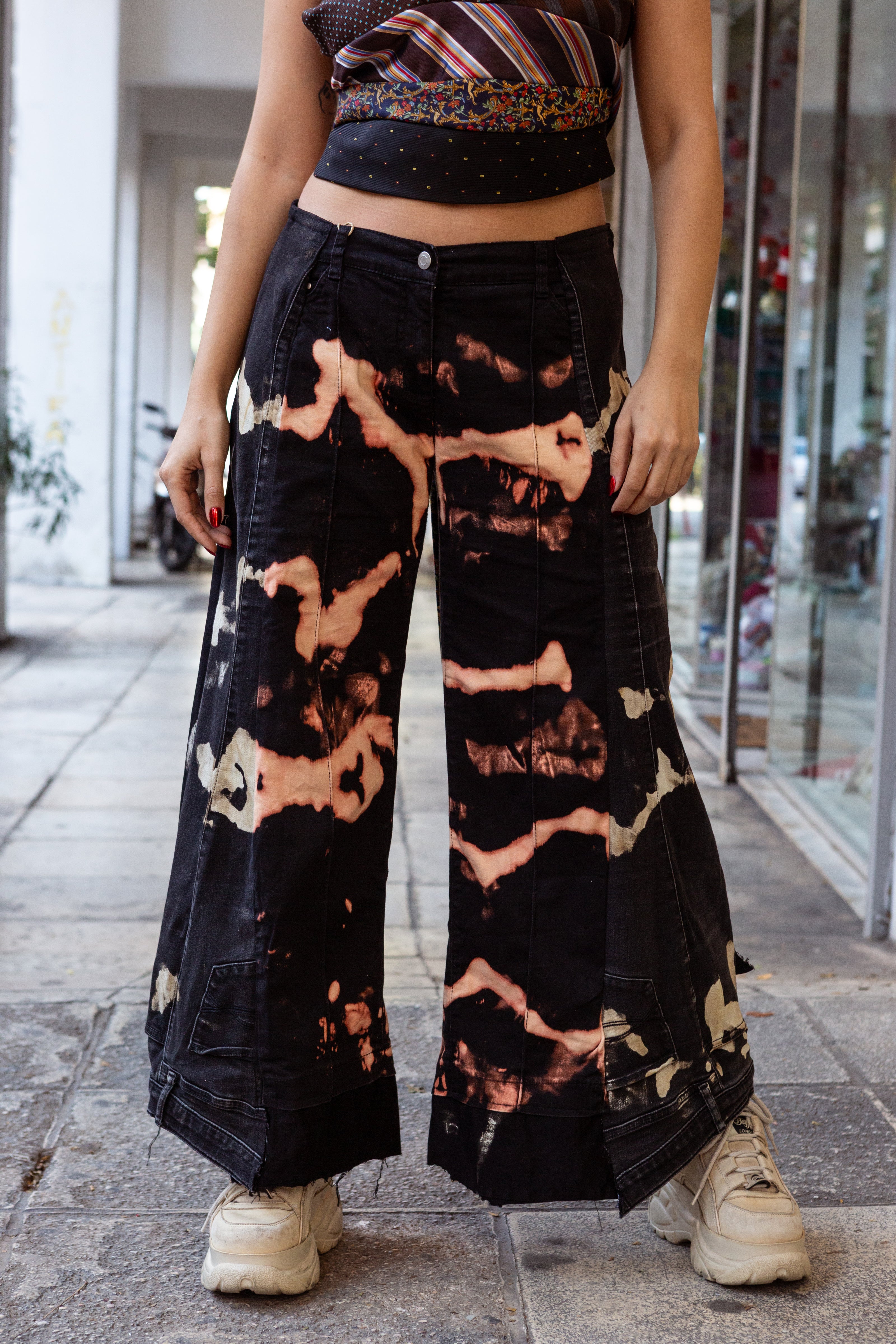 Thoughts reworked super hot baggy up-cycled jeans (EU40)