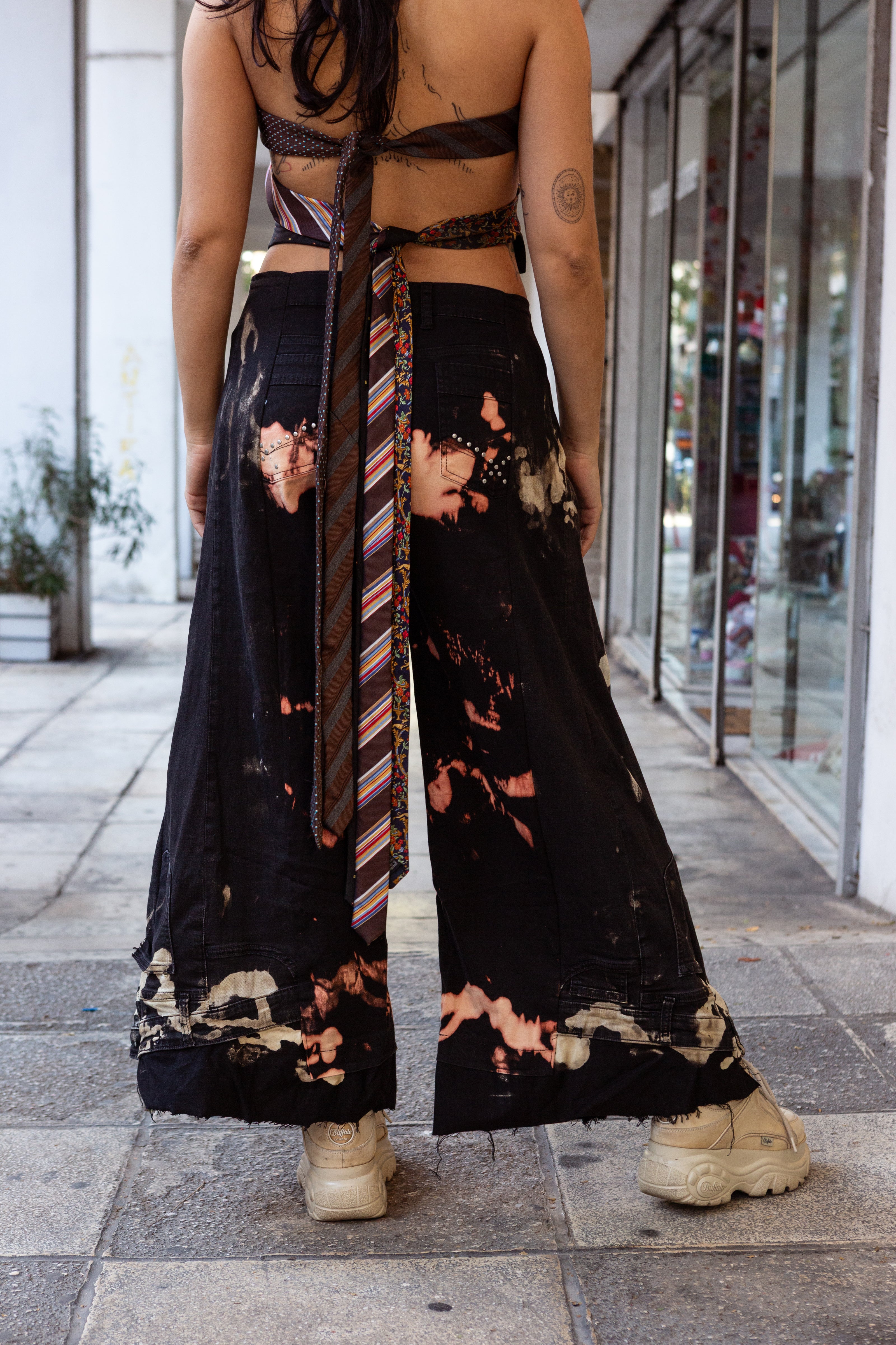 Thoughts reworked super hot baggy up-cycled jeans (EU40)