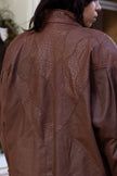 Super hot 100% viscose brown jacket (L)