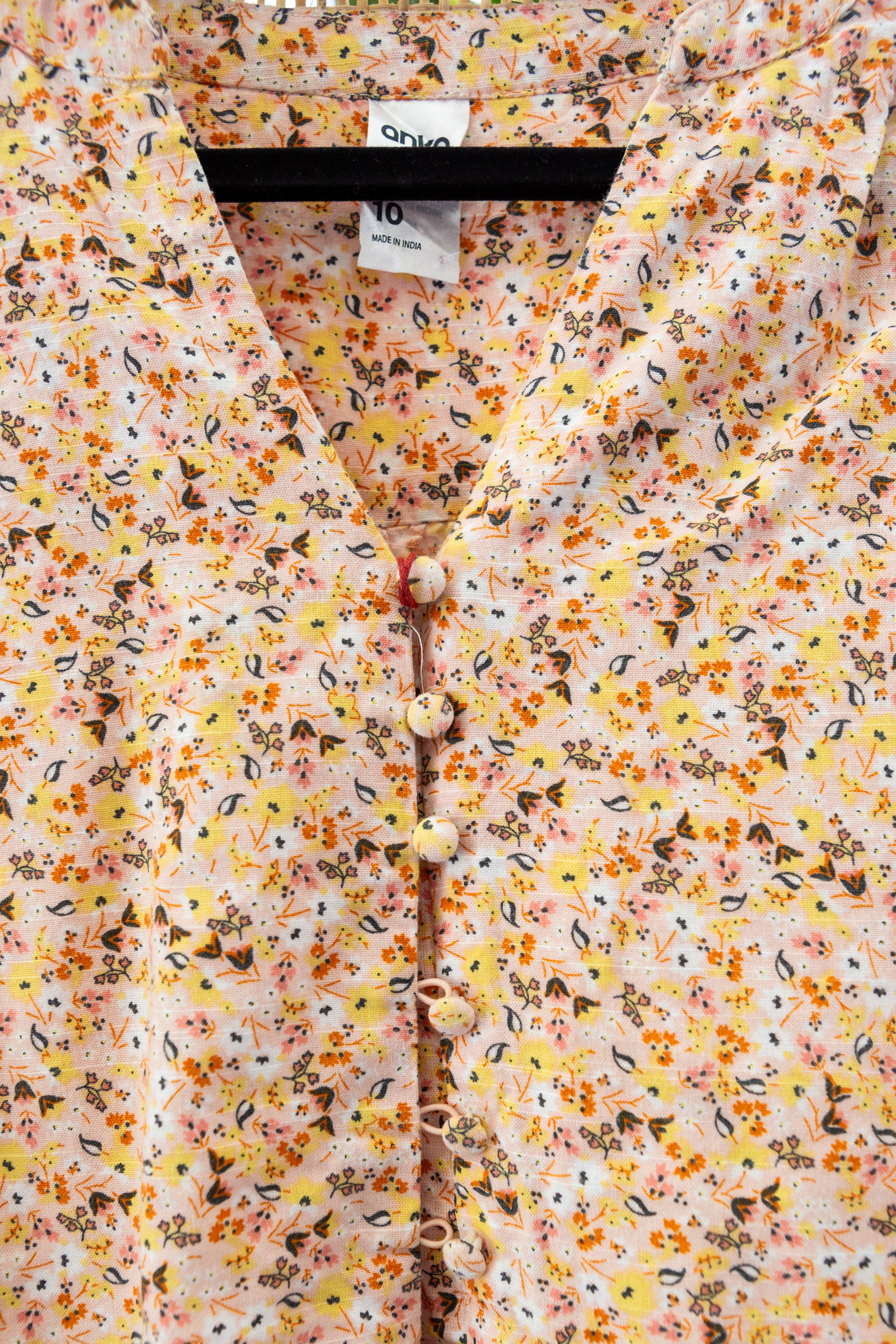 Vintage cotton floral shirt