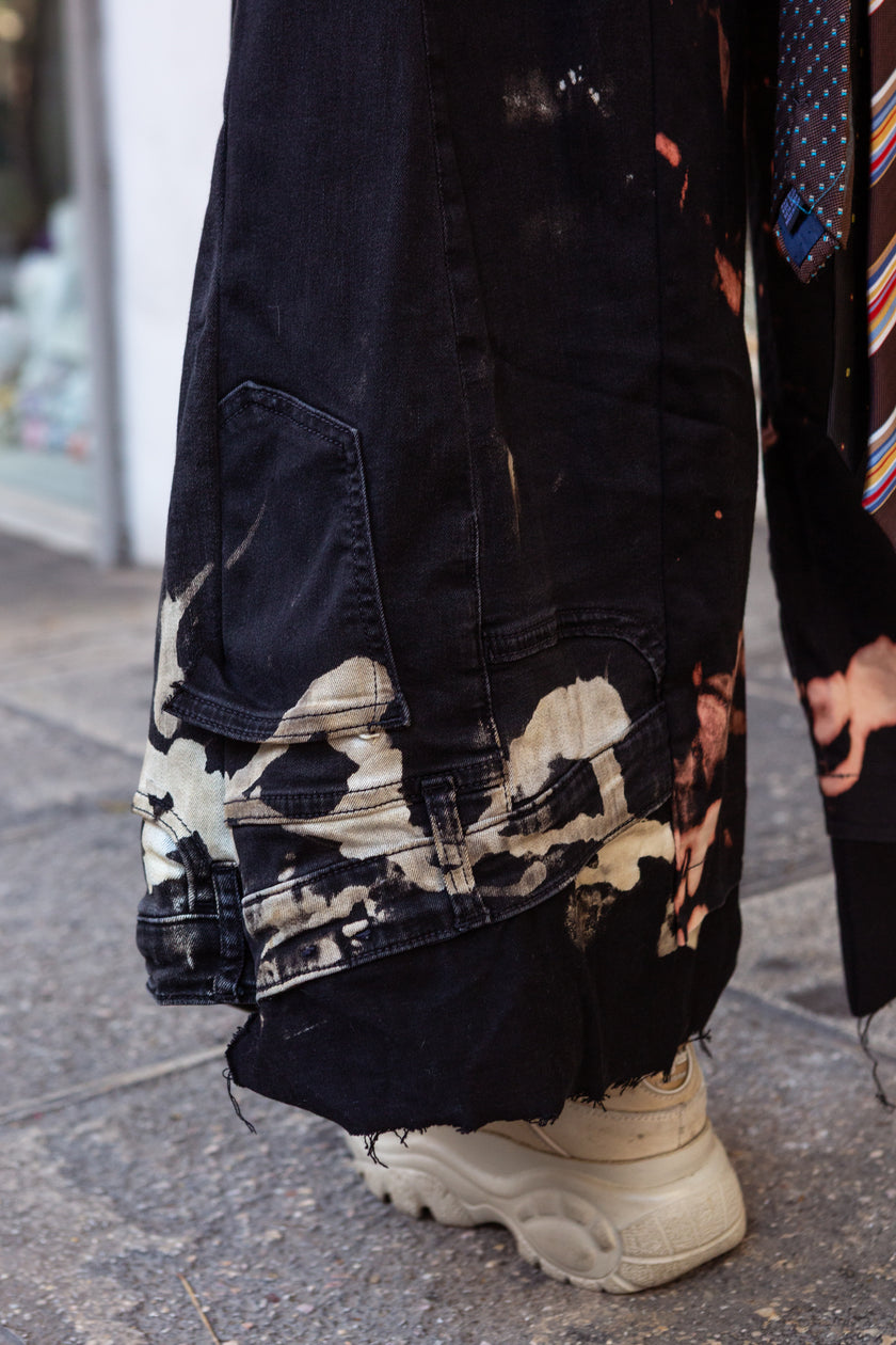 Thoughts reworked super hot baggy up-cycled jeans (EU40)