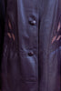 Vintage purple genuine leather jacket (M/L)