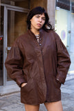 Super hot 100% viscose brown jacket (L)