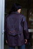 Vintage purple genuine leather jacket (M/L)