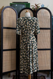 FRANKEN WALDER vintage floral button up dress