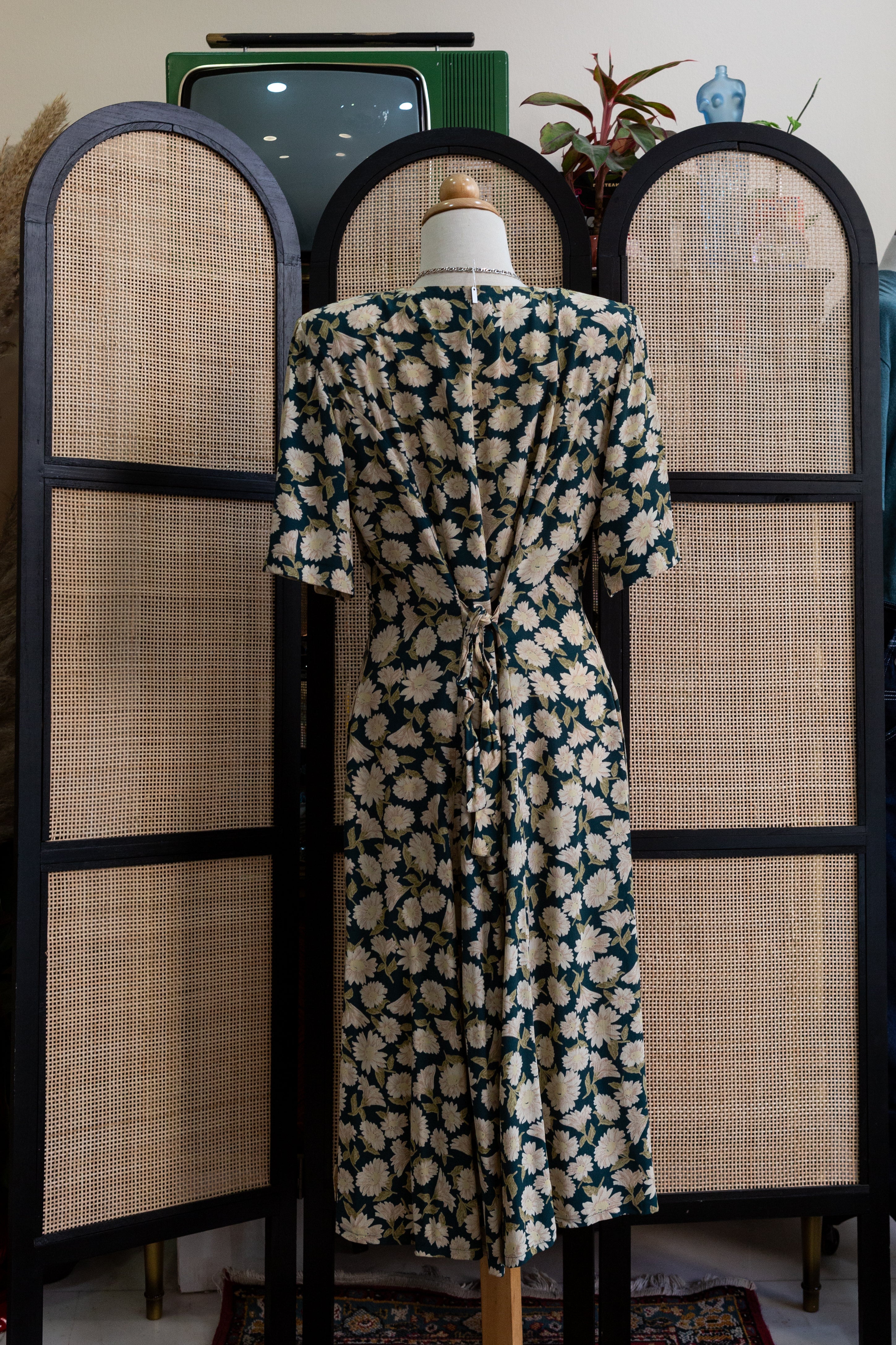 FRANKEN WALDER vintage floral button up dress