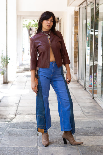 THOUGHTS REWORKED PATCHWORK JEANS