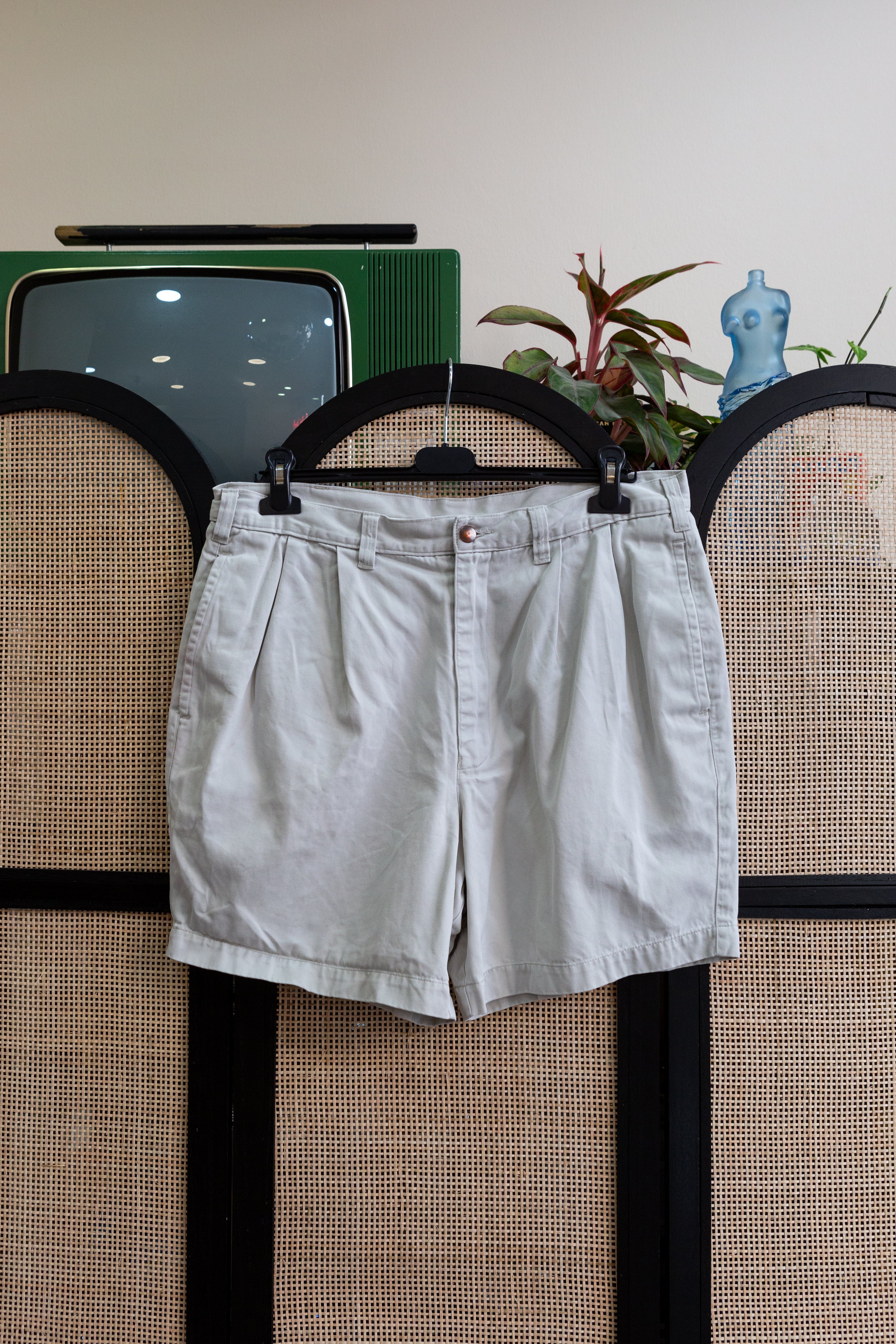 Marks & Spencer 100% cotton pleated chino shorts