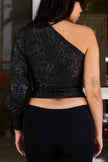 Absolutely stunning deadstock Y2K one shoulder top with sexy cutout on the sleeve