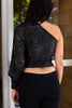 Absolutely stunning deadstock Y2K one shoulder top with sexy cutout on the sleeve