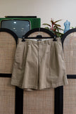 Lands'end pleated chino shorts (100% cotton)