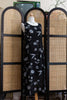 Vintage floral mesh overlay dress