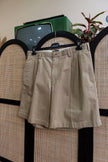 Lands'end pleated chino shorts (100% cotton)