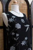 Vintage floral mesh overlay dress