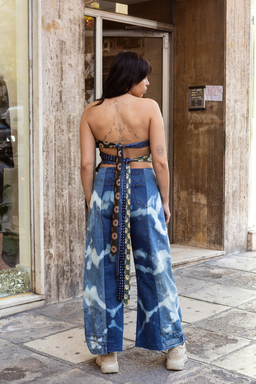 Thoughts reworked super hot baggy up-cycled jeans (EU38)