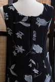 Vintage floral mesh overlay dress
