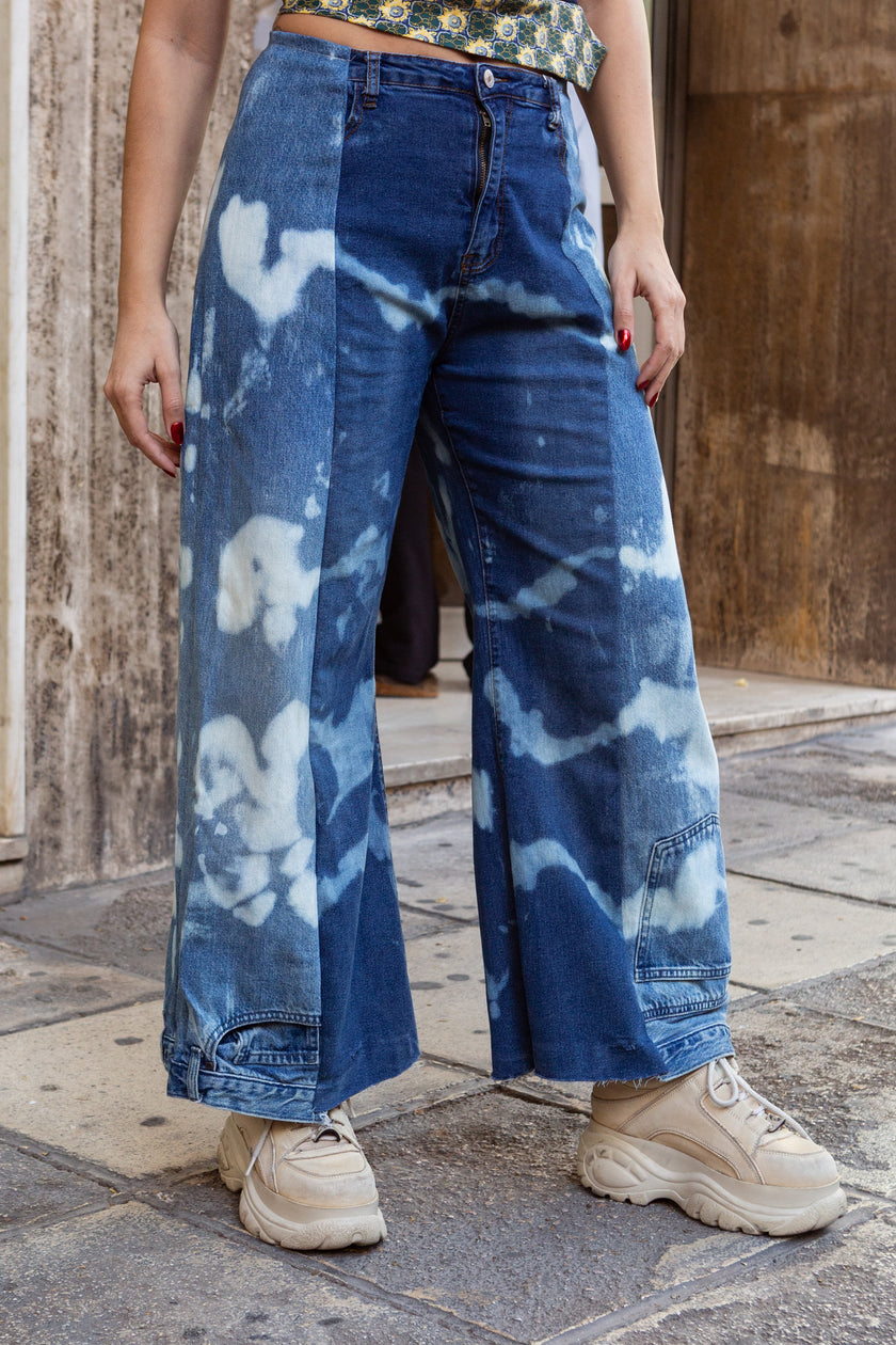 Thoughts reworked super hot baggy up-cycled jeans (EU38)