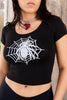 Super hot deadstock spider baby tee