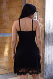 ONYX stretchy black hot dress (S/L)