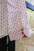 White Patterned Button-Up Shirt
