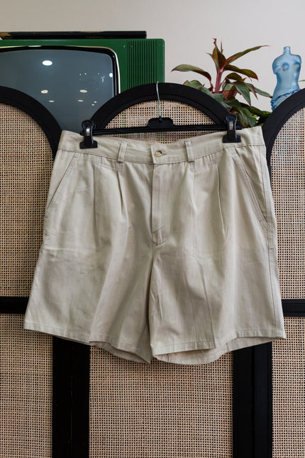 Vintage pleated chino shorts