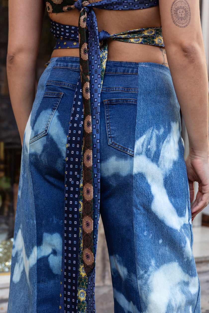 Thoughts reworked super hot baggy up-cycled jeans (EU38)